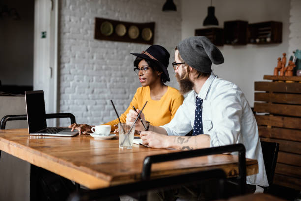 istock Furniture designers working together on a new project 681925808