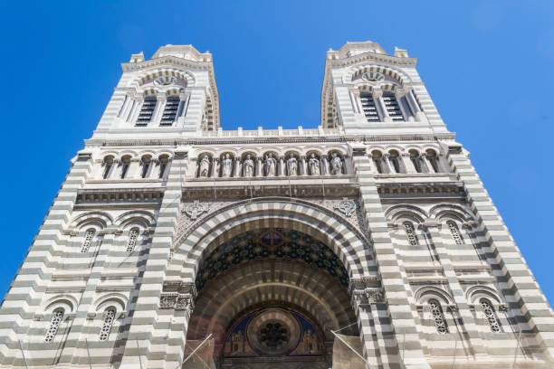 Facade shot from beneath the Cathedral of Saint Mary Major