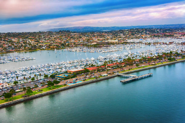 istock Point Loma San Diego Marina Aerial 681935384