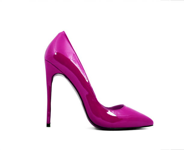 istock female shoes on high heels isolated on white background 681935972
