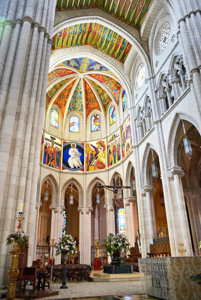 istock Interior of Almudena Cathedral in Madrid 681942886