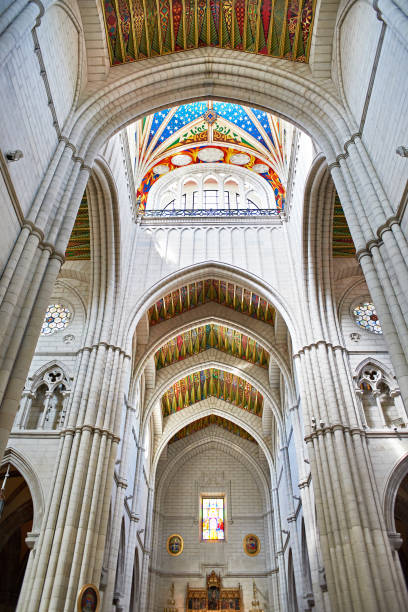 istock Interior of Almudena Cathedral in Madrid 681943344