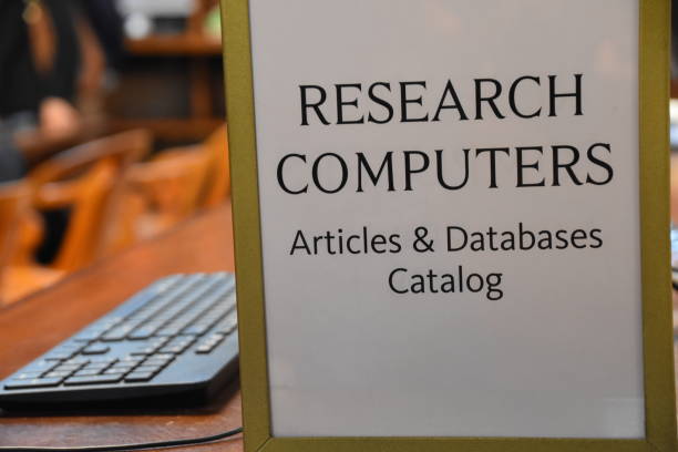 istock Research sign the New York Public Library 681946660