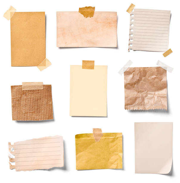 istock vintage note paper office business 681950258