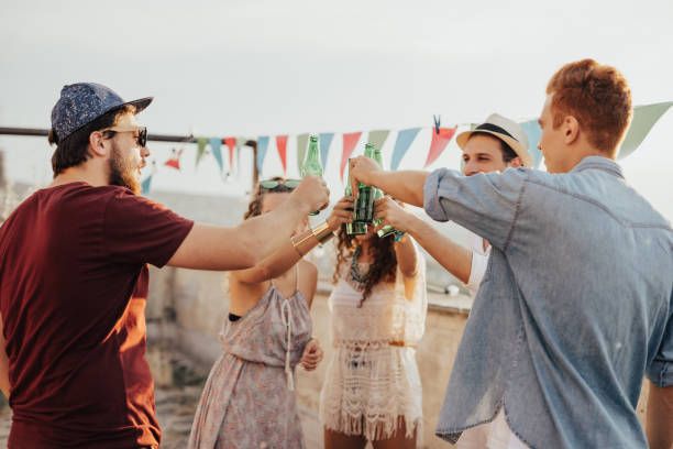 istock Group of friends toasting with beer 681952054