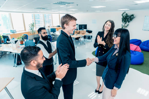 istock Congratulations, you have earned this promotion, well deserved. 681952922