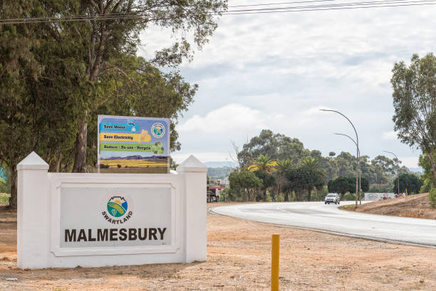 Malmesbury: The entrance to Malmesbury, a town in the Swartland area of the Western Cape Province