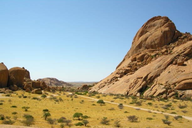 Spitzkoppe - an impressive Landscape in Namibia stock photo