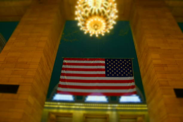 istock Stars and Stripes in the Grand Central Station 681976268