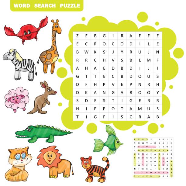 clipart do my homework Vector education game for children about animals -Word search puzzle Vector education game for children about animals Word search puzzle kid doing homework clip art stock illustrations