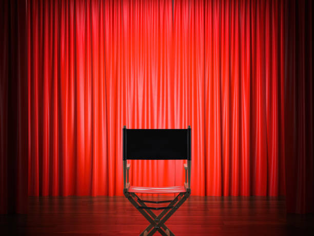 istock Director's chair in the theater. 3d rendering 682028272