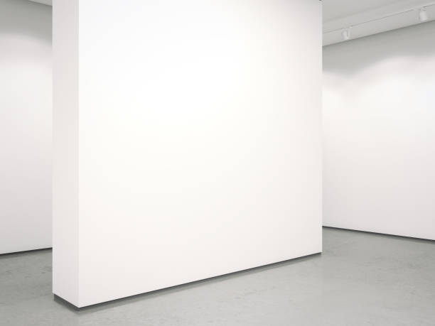 istock Clear interior of the modern gallery. 3d rendering 682028460