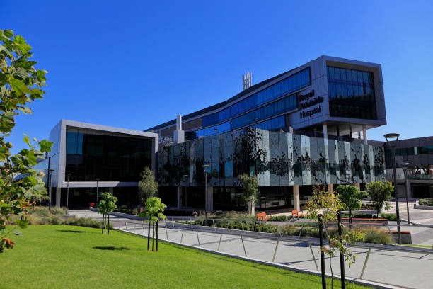 Adelaide South Australia Hospital New Building Exterior stock photo