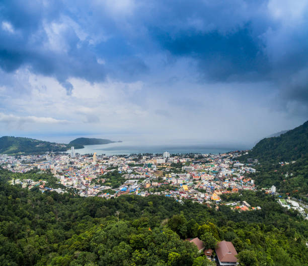 istock new pagoda on hilltop at Patong beach 682071840