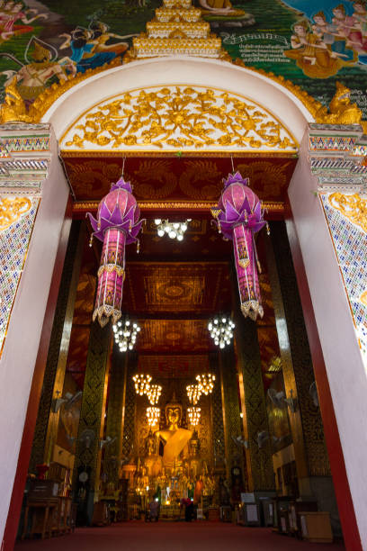 istock Golden Buddha in the temple 682079862