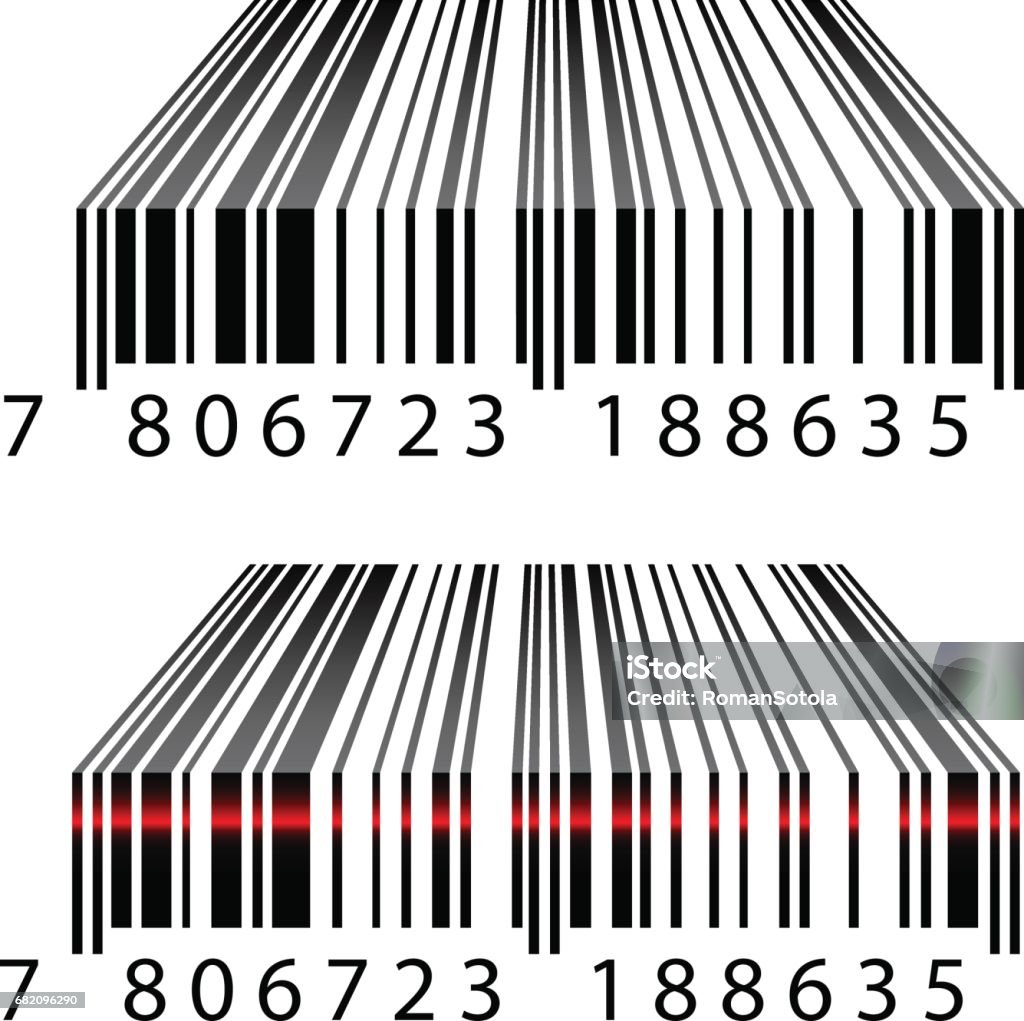 Three Bar Code Vector 3d Barcodes Stock Illustration - Download Image Now - Bar Code ...