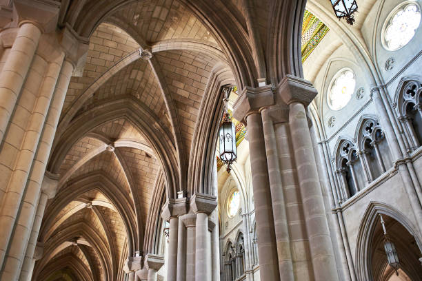 istock Interior of Almudena Cathedral in Madrid 682104384
