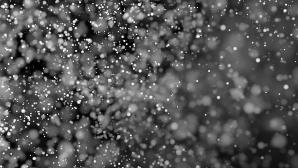 istock Beautiful monochrome bokeh blurred background defocused lights 682114820
