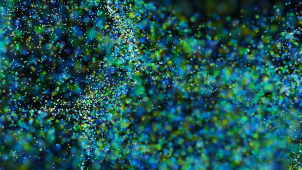 istock Beautiful colorful bokeh blurred background defocused lights 682114920