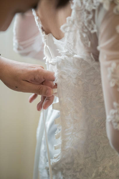 istock Bride in white dress 682119554