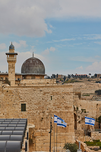 Wailing wall and al aqsa mosque in JerusalemWailing wall and al aqsa mosque in Jerusalem