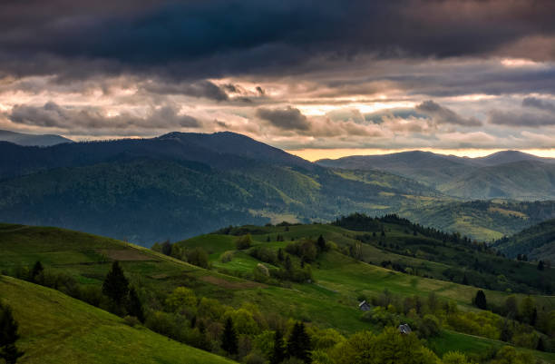 istock agricultural fields on hills at sunset 682132674