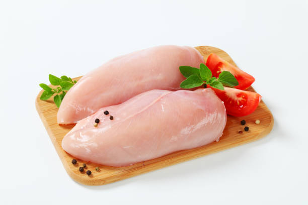 istock Raw skinless chicken breast fillets 682134368