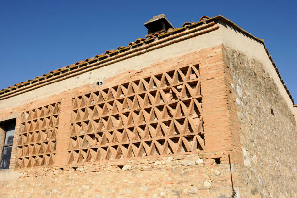 Celeiro velho perto de San Gimignano - foto de acervo