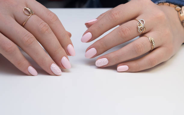 istock Hands and natural nails after ideal clean manicure. 682141532