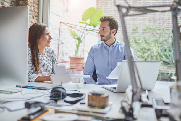 istock Small business, working at the office. 682143820