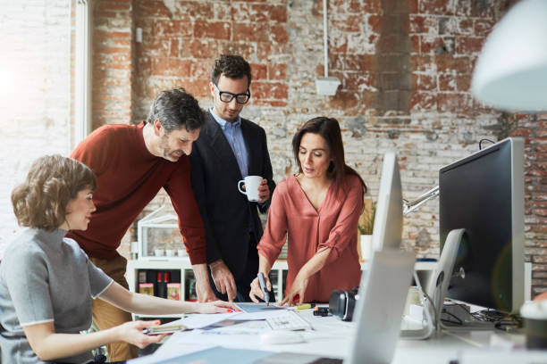 istock Small business, working at the office. 682143892
