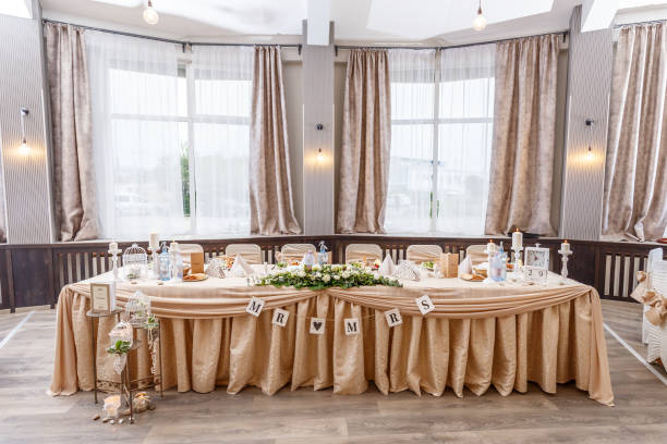 istock Festive table for the bride and groom 682145170