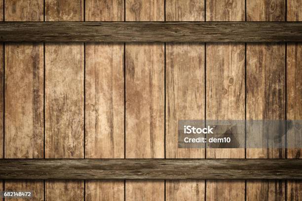 Wooden Rings With Rivets On Old Barrel Stock Photo - Download Image Now - Barrel, Textured, Wood - Material