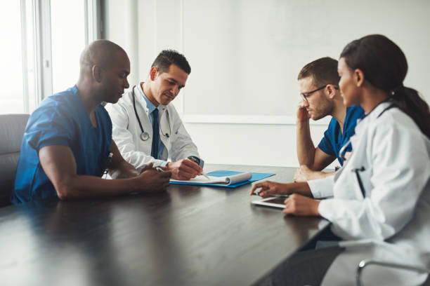 istock Multiracial medical team having a meeting 682151008