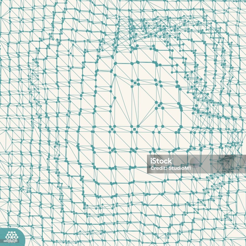 Science Grid Drawing Science Or Technology Background Graphic Design 3d Grid Surface ...