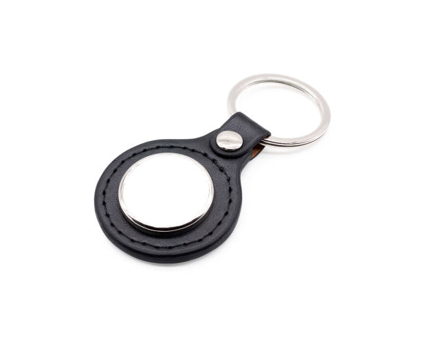 istock Blank leather key chain on isolated background with clipping path. 682154524