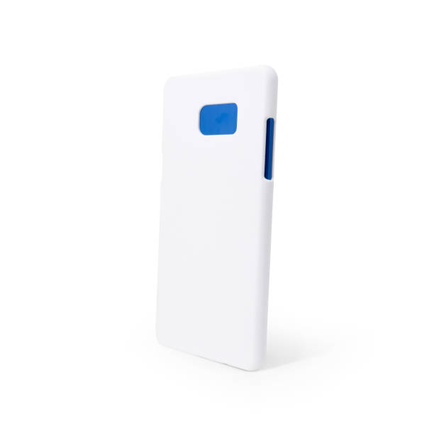 istock White phone case on isolated background with clipping path. 682158872
