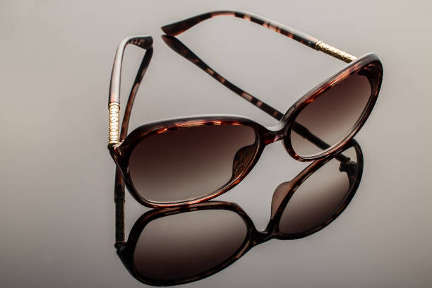 istock Elegant   sunglasses  on black background 682159002