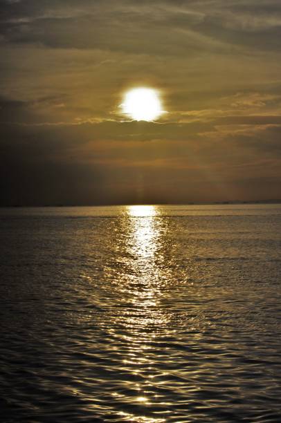 istock Sunset View Over Ocean and City Landscape 682165320