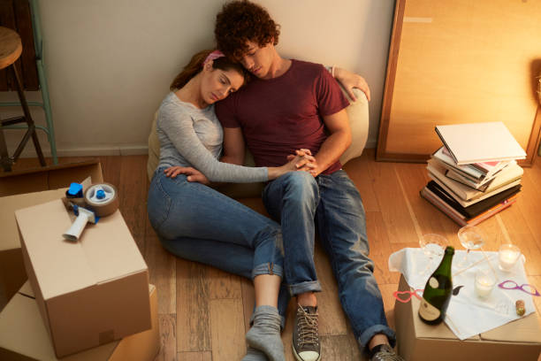 istock Relocation, moving home. Lifestyle shot in real location, Spain. 682167872