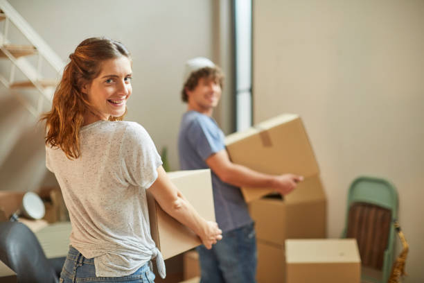 istock Relocation, moving home. Lifestyle shot in real location, Spain. 682167986