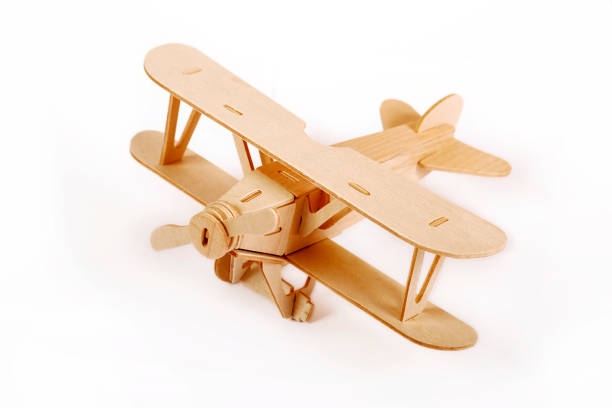 istock Wooden airplane model 682168000