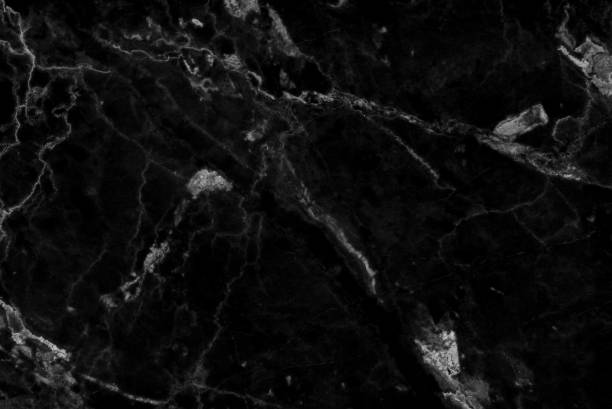 istock Black marble natural pattern for background, abstract natural marble black and white for design. 682171292