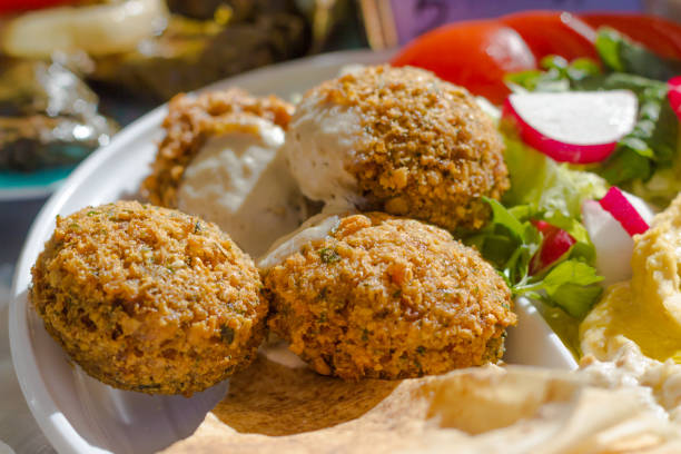 istock healthy vegetarian falafel and salad 682172282
