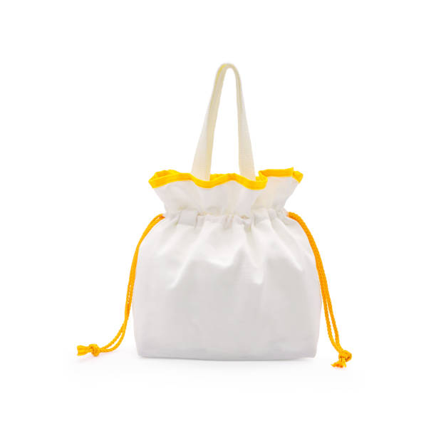 istock Fabric pouch or picnic bag isolated background with clipping path. 682183594