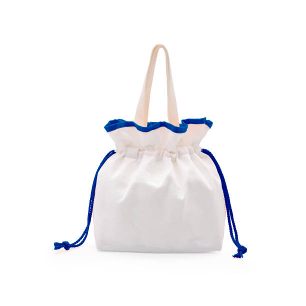 istock Fabric pouch or picnic bag isolated background with clipping path. 682186486