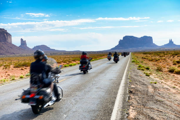 istock Motorbijers in Monument Valley 682191056