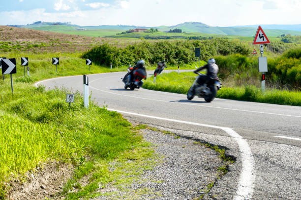 istock Motorbikers in chianti region, Tuscany 682191120