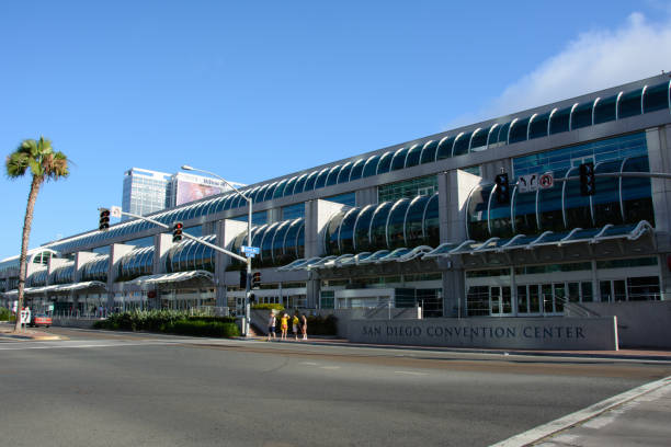 San Diego, California, USA - July 4, 2015: San Diego Convention Center in California stock photo