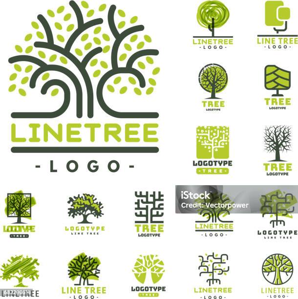 Ilustración de Árbol Al Aire Libre Viajes Silueta Verde Bosque Divisa Divisa Natural Coníferas Tapas Línea Spruce Vector y más Vectores Libres de Derechos de Roble - Árbol